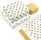 Gold & Black Star Gift Wrapping Paper – 12 Sheets Folded Flat, 20 x 29” Each, for Birthday, Holiday, Baby Shower, and Kids’ Gifts